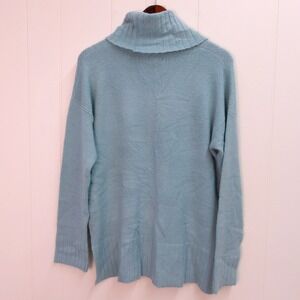 The Limited Aqua Turtleneck Sweater Long‎ Sleeve Knit Pullover Lg / #8093